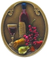 NHK-140-BHT Best Cellar (Wine) Knob Brass Hand Tinted Notting Hill Decorative Hardware